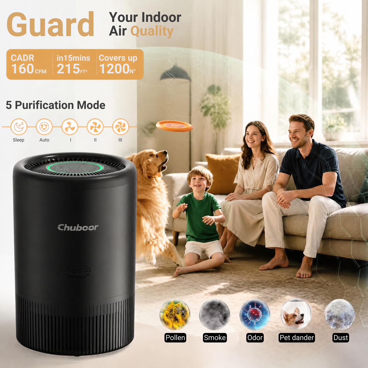 The Pet-Proof Air Purifier — H13 HEPA, Smart App Control & Ultra-Quiet 25dB