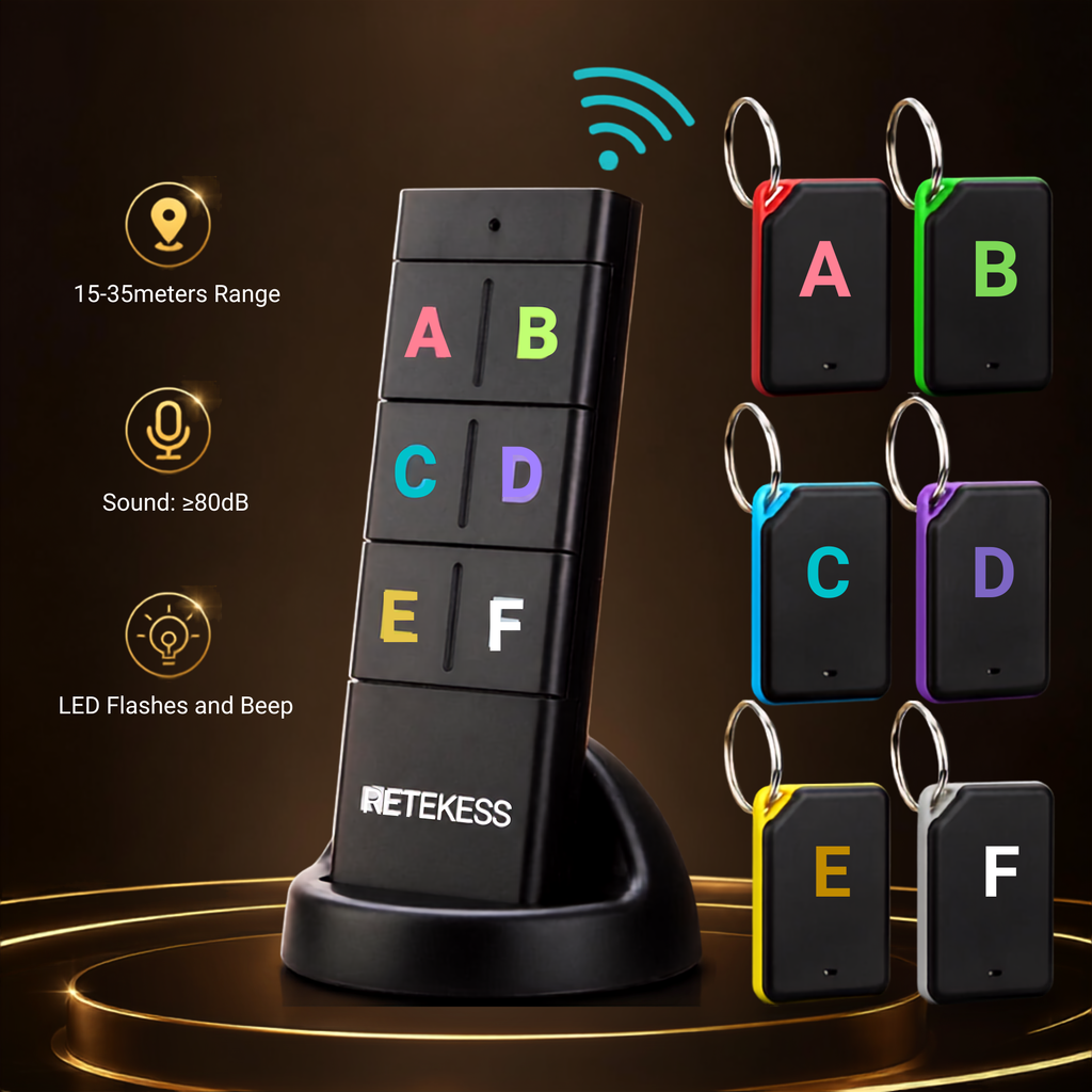 The Finder ✨ — Smart RF Key & Item Tracker Set (6 Receivers)