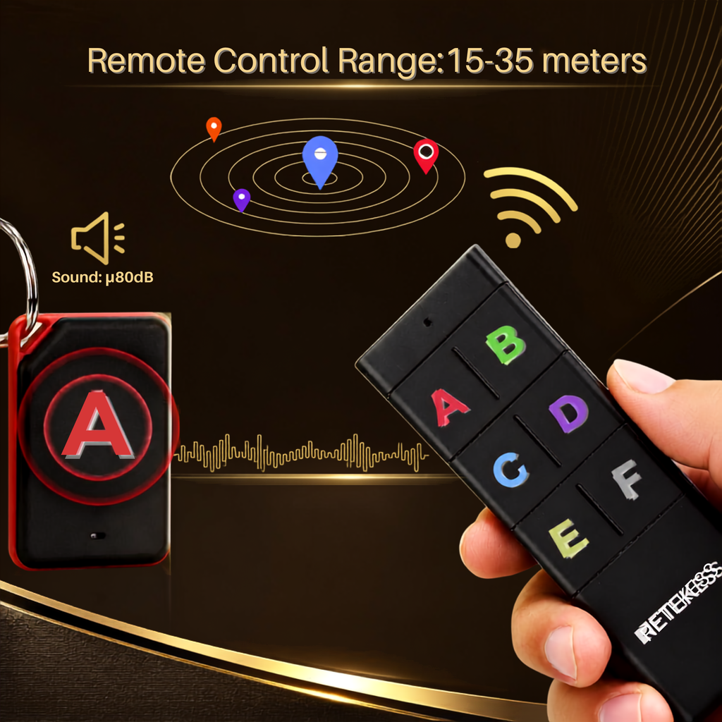 The Finder ✨ — Smart RF Key & Item Tracker Set (6 Receivers)