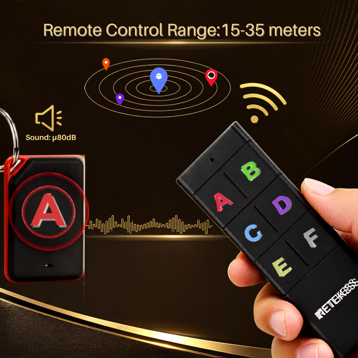 The Finder ✨ — Smart RF Key & Item Tracker Set (6 Receivers)