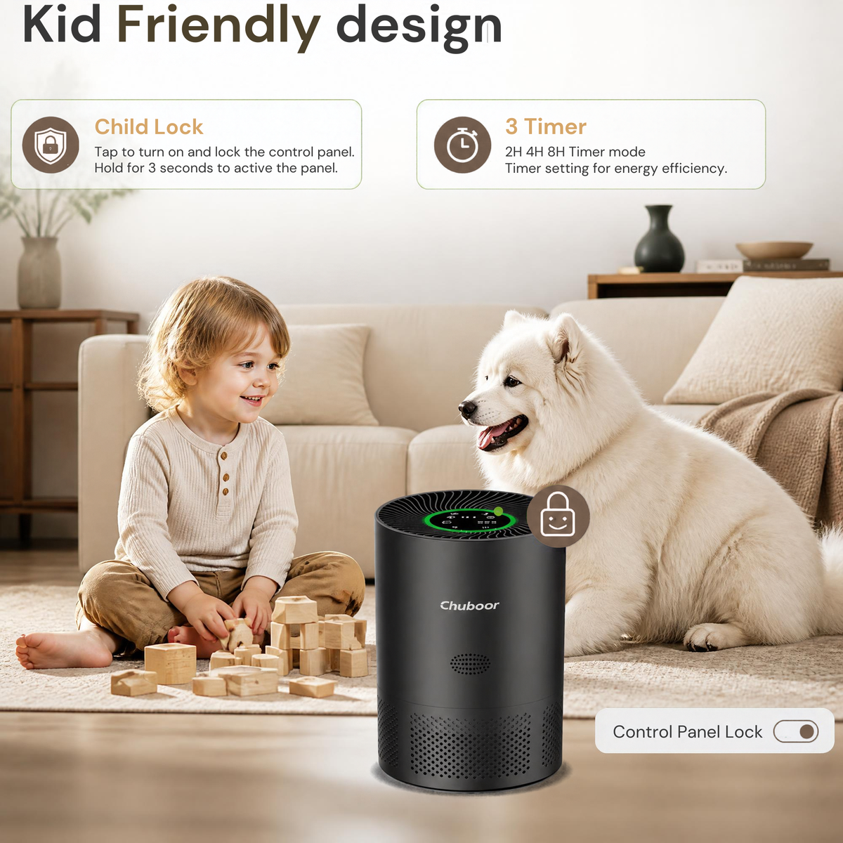 The Pet-Proof Air Purifier — H13 HEPA, Smart App Control & Ultra-Quiet 25dB