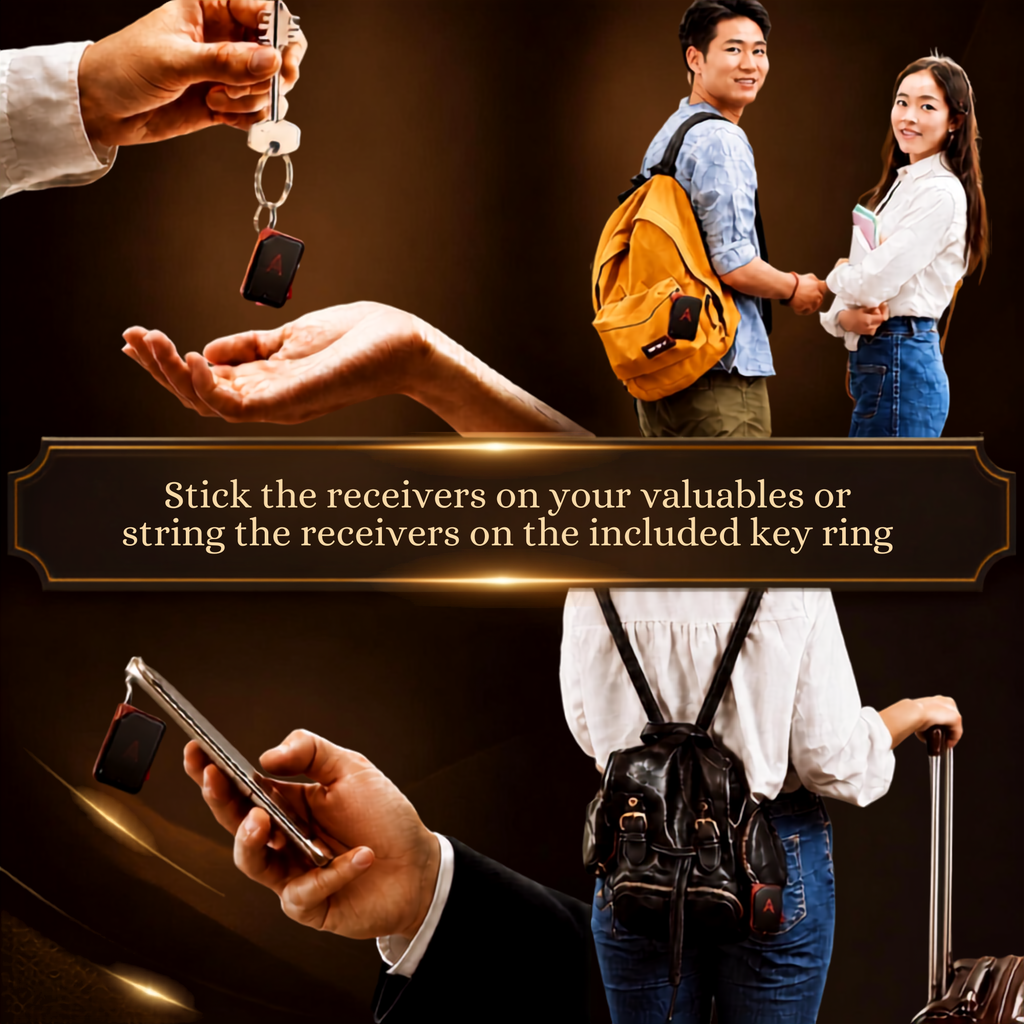 The Finder ✨ — Smart RF Key & Item Tracker Set (6 Receivers)