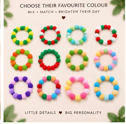 The Pom Pom Collar — Plush Ball Bow Collar for Dogs & Cats, 21 Colours 🌸🐾