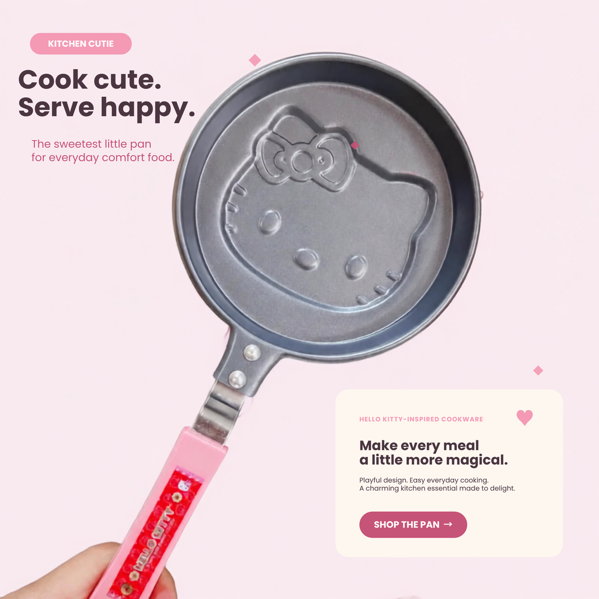 The Kitty Pan — Hello Kitty Non-Stick Pancake Pan for Kawaii Cooking Moments 🍳🏀