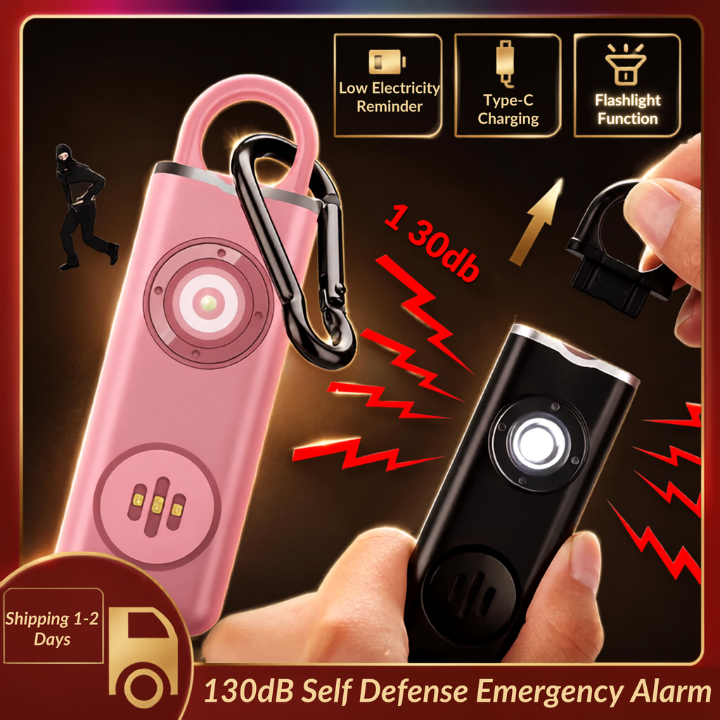 The Shield 🛡️ — 130dB Personal Safety Alarm & Flashlight