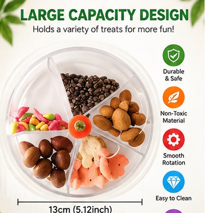 The Spin & Snack — Rotating Foraging Puzzle Toy for Parrots & Birds 🦜🌿