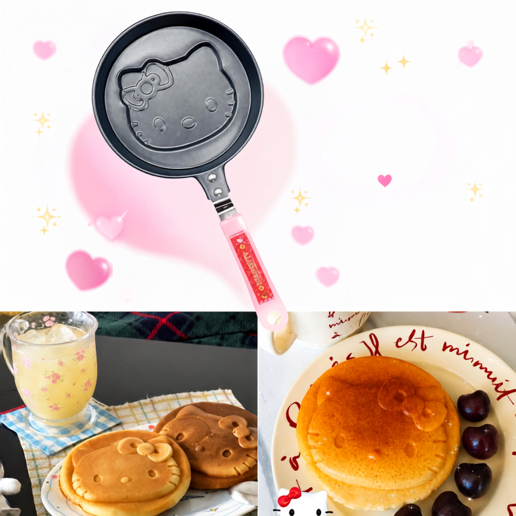The Kitty Pan — Hello Kitty Non-Stick Pancake Pan for Kawaii Cooking Moments 🍳🏀