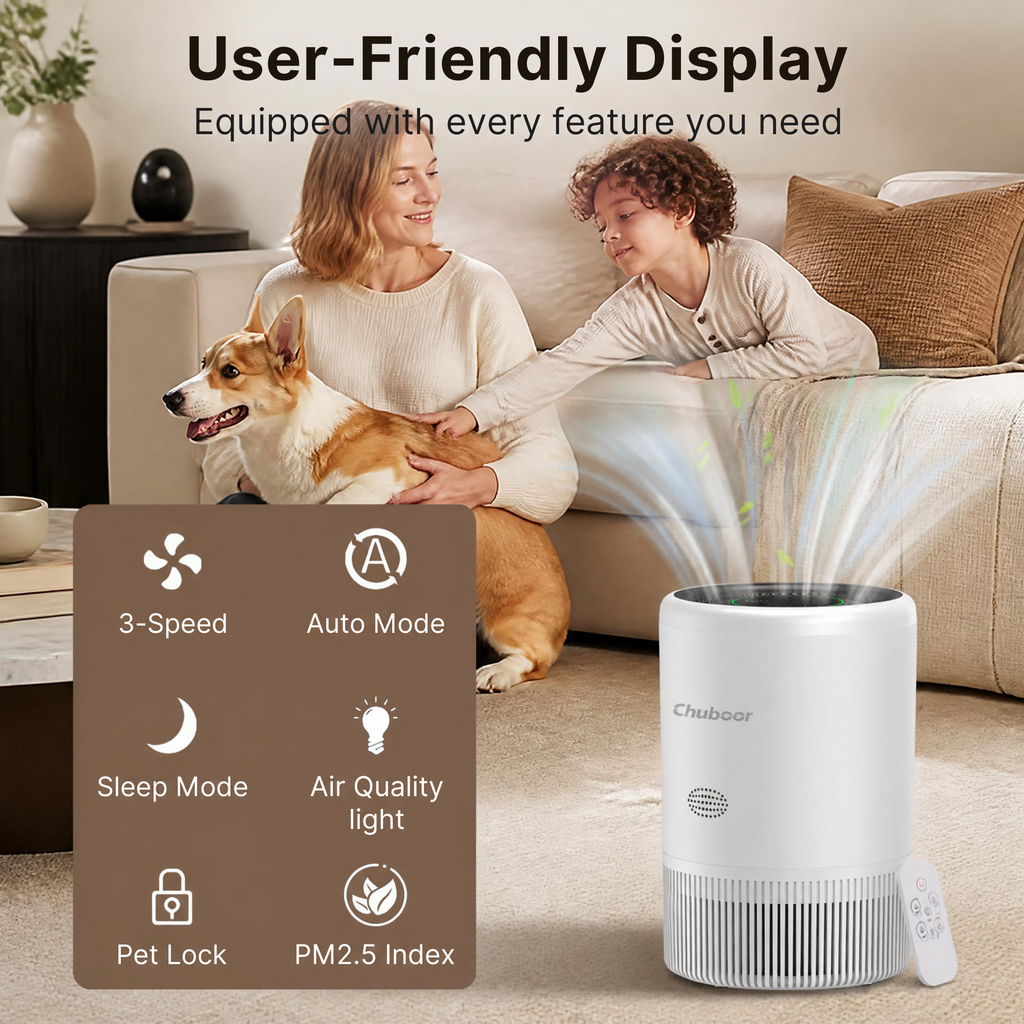 The Pet-Proof Air Purifier — H13 HEPA, Smart App Control & Ultra-Quiet 25dB