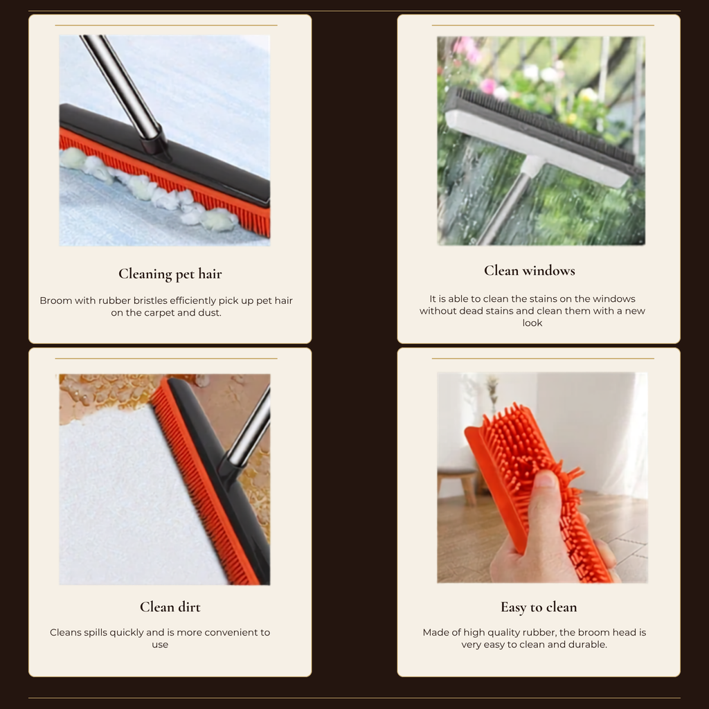 PawSweep Silicone Pet Broom 🧹- Clean Smarter. Live Cleaner.