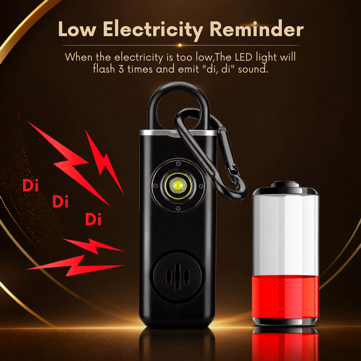 The Shield 🛡️ — 130dB Personal Safety Alarm & Flashlight