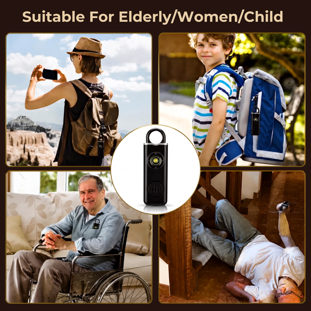 The Shield 🛡️ — 130dB Personal Safety Alarm & Flashlight