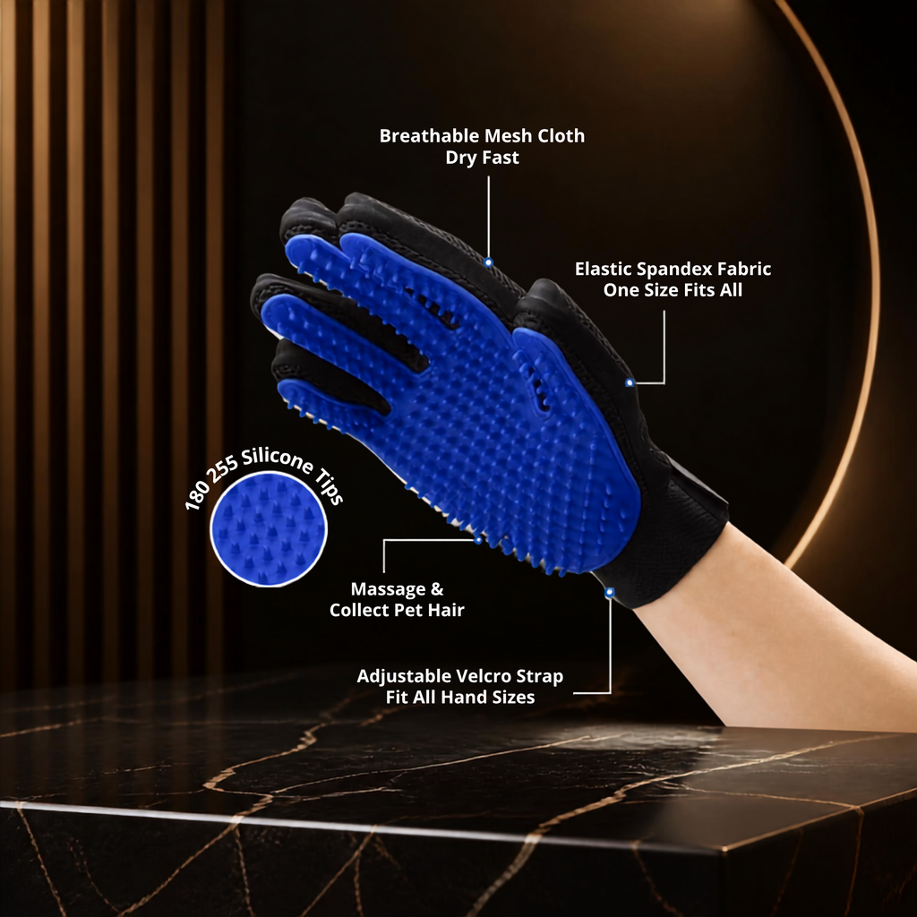 The Paw Spa — Silicone Pet Grooming Glove for Shed-Free Slay Sessions 🐾✨