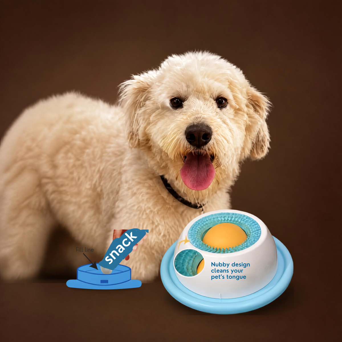 The Lick & Chill Tray - A little licking, a lot of happy. Perfect for snacks, yogurt, and keeping your furry bestie entertained. 🐶🐱✨