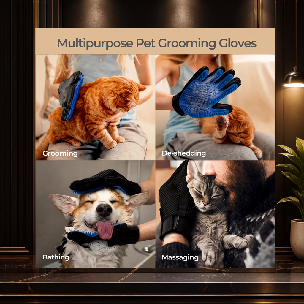 The Paw Spa — Silicone Pet Grooming Glove for Shed-Free Slay Sessions 🐾✨