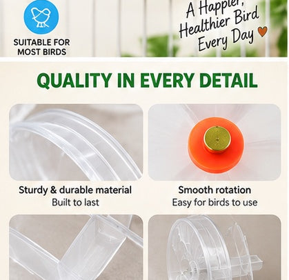 The Spin & Snack — Rotating Foraging Puzzle Toy for Parrots & Birds 🦜🌿