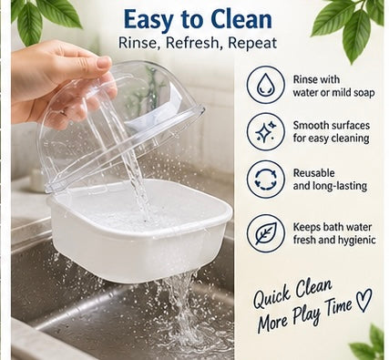 The Splash Suite — Transparent Bird Bath Tub for Parrots & Lovebirds 🦜💧