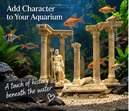 The Roman Reef — Classical Column Aquarium Ornament 🏛️🐠