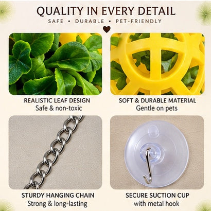 The Dragon Bell Set — Suction Cup Enrichment & Feeding Toy for Bearded Dragons & Geckos 🦎🔔