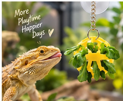 The Dragon Bell Set — Suction Cup Enrichment & Feeding Toy for Bearded Dragons & Geckos 🦎🔔