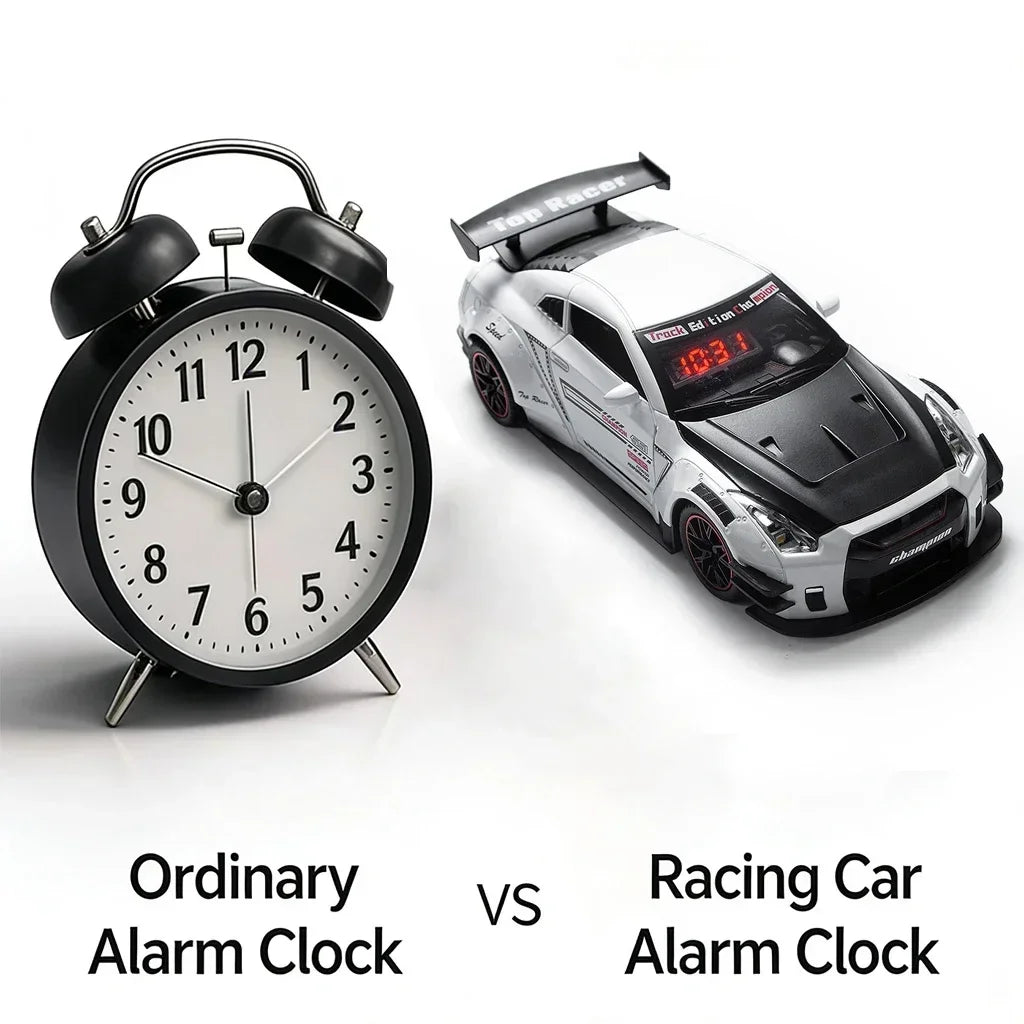 The Wake Up King — Sports Car Alarm Clock With Engine Roar & Mist Sprayer 🚗💨