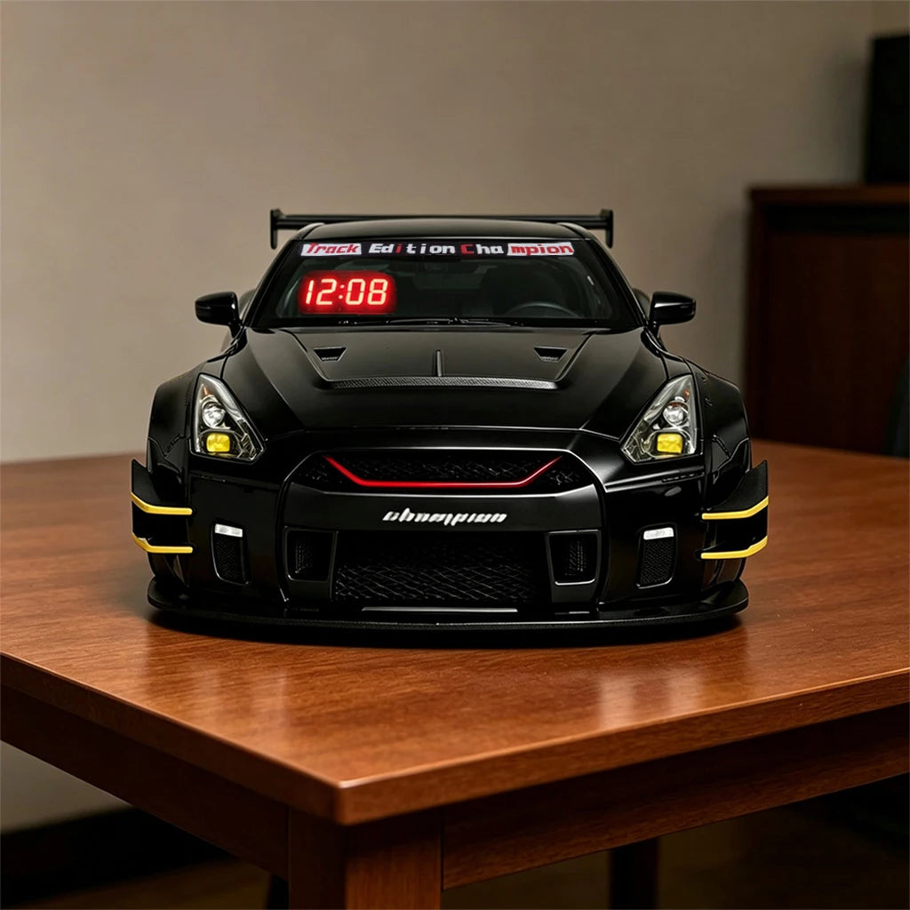 The Wake Up King — Sports Car Alarm Clock With Engine Roar & Mist Sprayer 🚗💨
