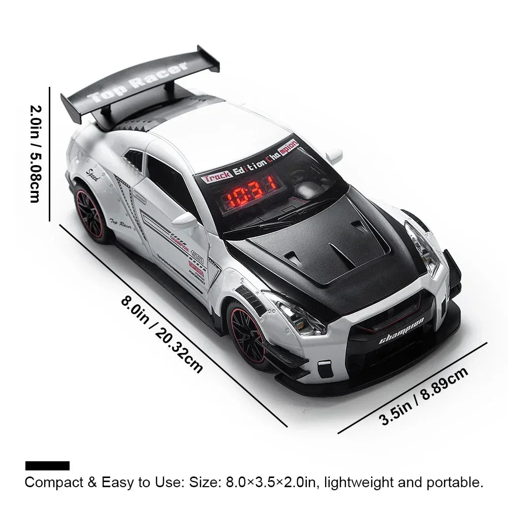 The Wake Up King — Sports Car Alarm Clock With Engine Roar & Mist Sprayer 🚗💨