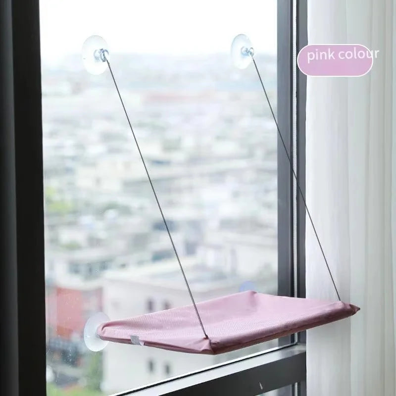 The Sky Lounge — Suction Cup Window Hammock Bed for Cats 🐈✨