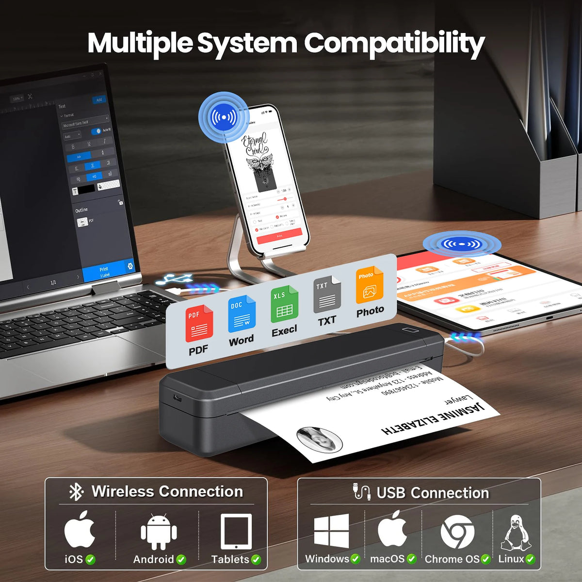 The Print Royale — Marklife X8 Mini Thermal Printer for Labels, Photos & On-the-Go Printing 🖨️✨