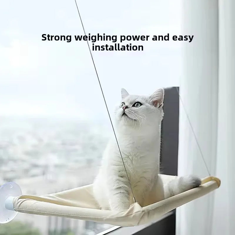 The Sky Lounge — Suction Cup Window Hammock Bed for Cats 🐈✨