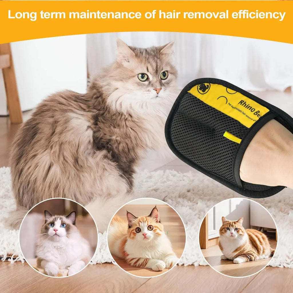 The Fur Fighter Glove — Electrostatic Pet Hair Remover for Sofas, Carpets & Clothes 🐱✨