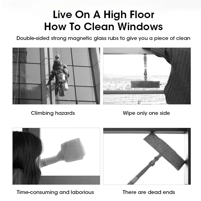 The Glass Glow Up — Dual-Sided Magnetic Window Cleaner for Spotless Slaying 🪟✨