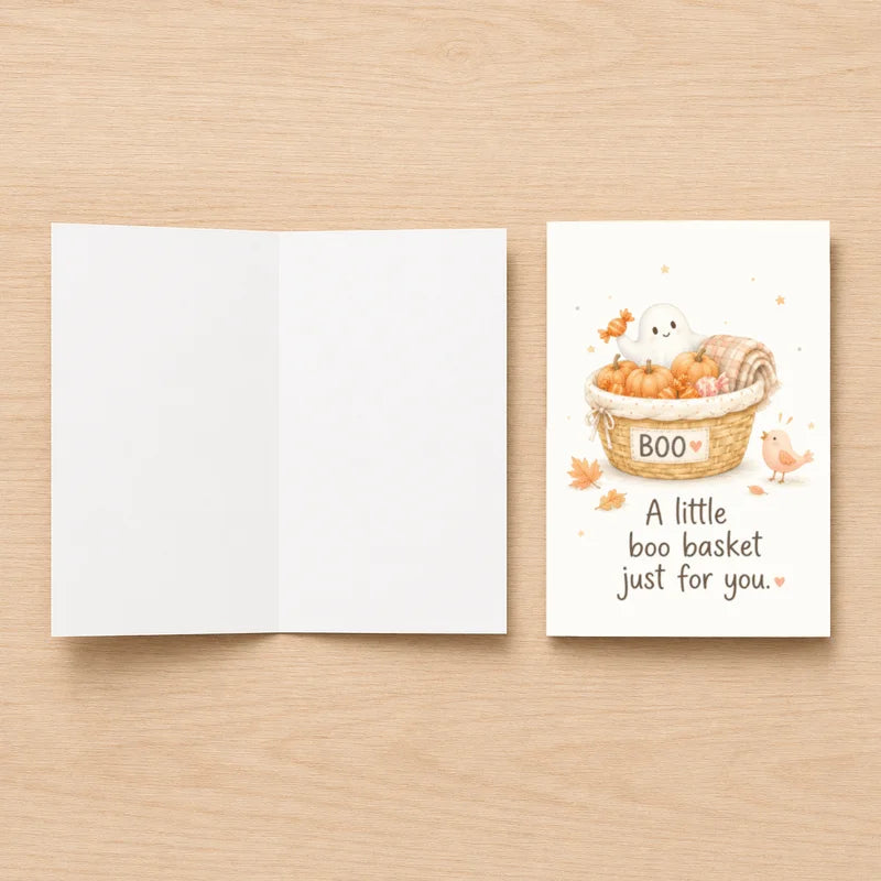 The Boo Card — Watercolour Halloween Greeting That Actually Slays 🎃💌