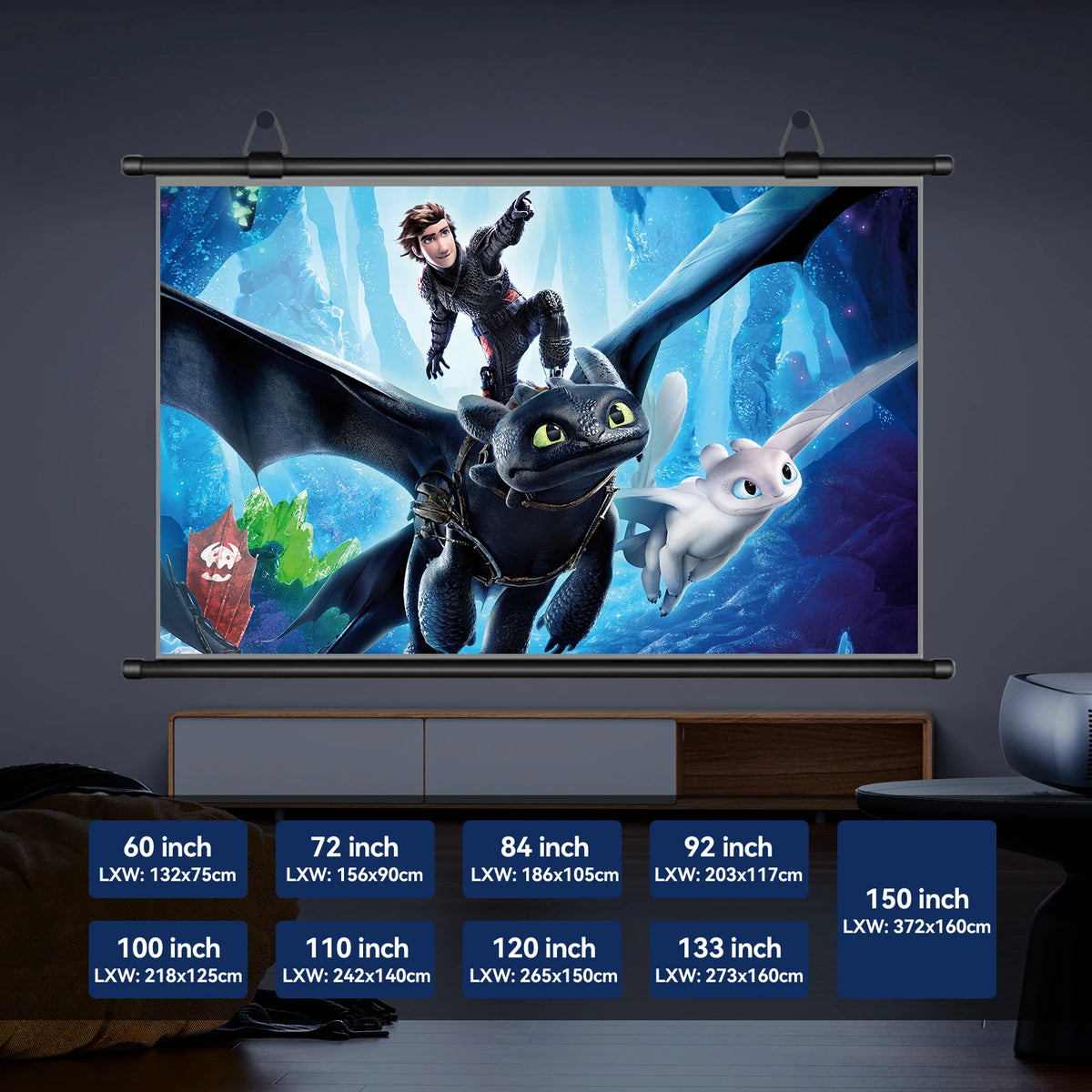 The screen Majesty — HD Anti-Light Projector Screen for Cinema Nights at Home 🎬✨
