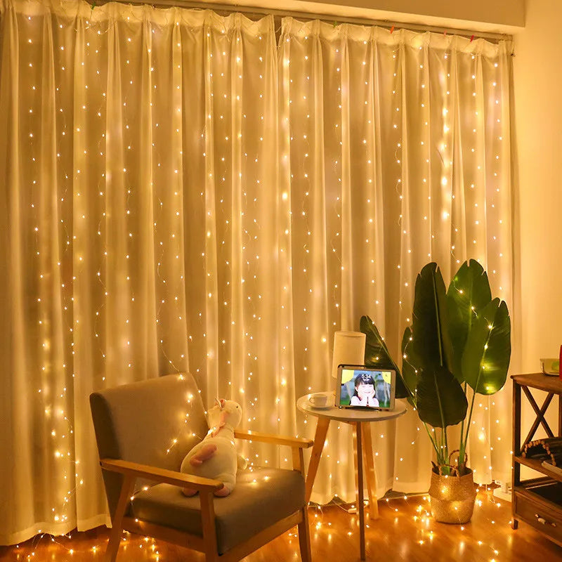 The Curtain of Dreams — USB Fairy Light Curtain Garland With Remote for Instant Ambiance ✨💤