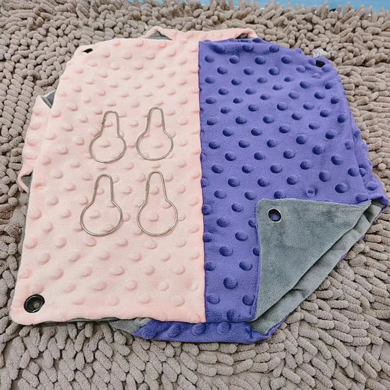 The Snuggle Pod — Double-Thickened Fleece Hanging Hammock for Guinea Pigs, Squirrels & Small Pets 🐿️🫗