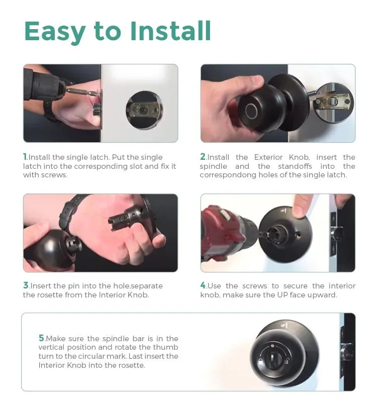 The Smart Entry — Fingerprint Door Lock With Backup Key for Seamless Access 🔐✨
