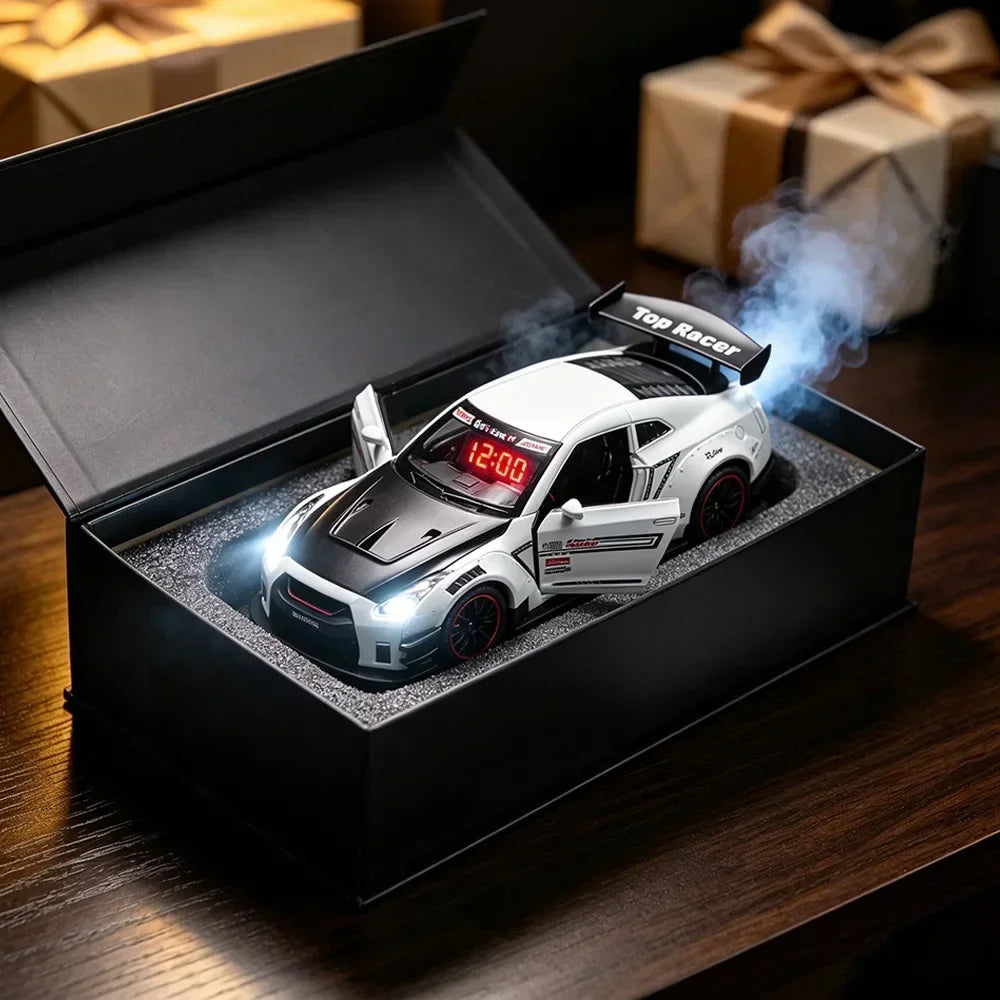 The Wake Up King — Sports Car Alarm Clock With Engine Roar & Mist Sprayer 🚗💨