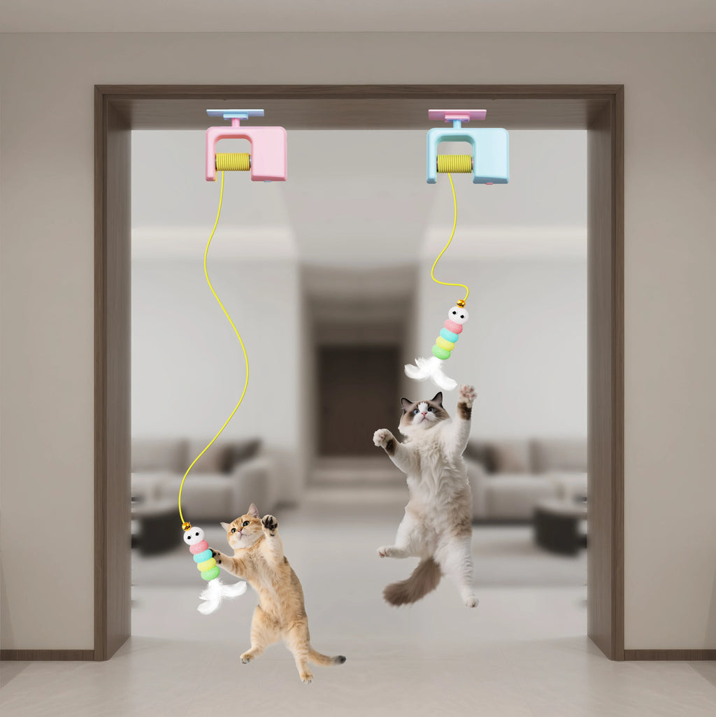 The Pounce Palace — Interactive Electric Cat Toy with Hanging Ball & Surprise Doors 🐱⚡