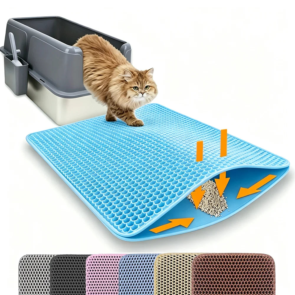 PawGuard Litter Mat 🐈- Keep Your Floors Spotless , Effortlessly.