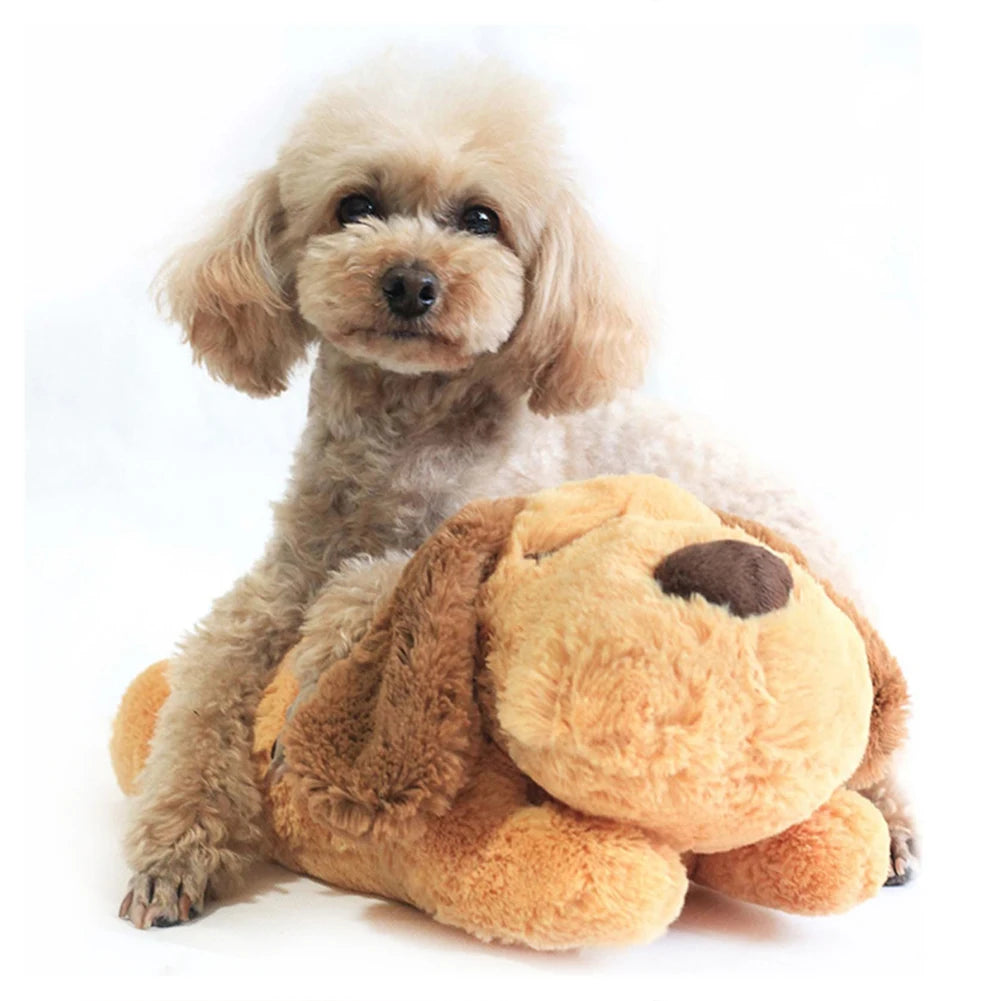 The Heartbeat Buddy — Anxiety Relief Plush Toy for Dogs & Cats 💞