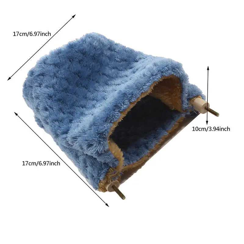 The Snuggle Sack — Plush Hanging Hammock Bed for Small Pets 🐹✨