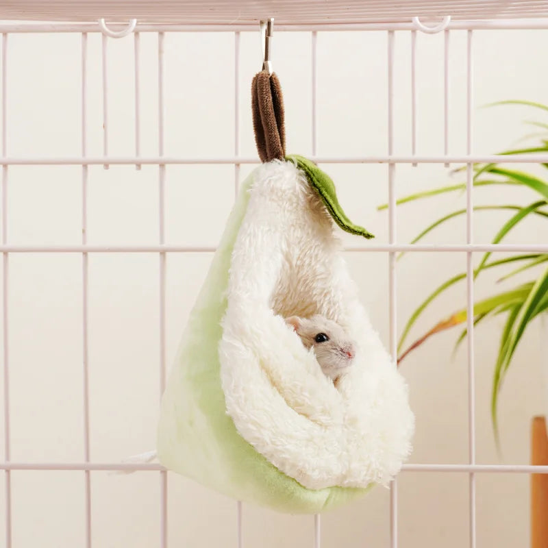 The Snuggle Hammock — Plush Hanging Nest for Hamsters, Parrots & Small Pets 🐹🦜