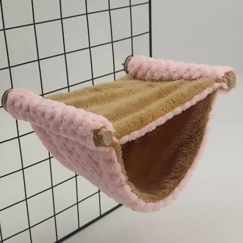 The Snuggle Sack — Plush Hanging Hammock Bed for Small Pets 🐹✨