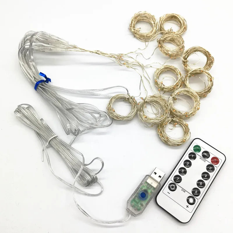 The Curtain of Dreams — USB Fairy Light Curtain Garland With Remote for Instant Ambiance ✨💤