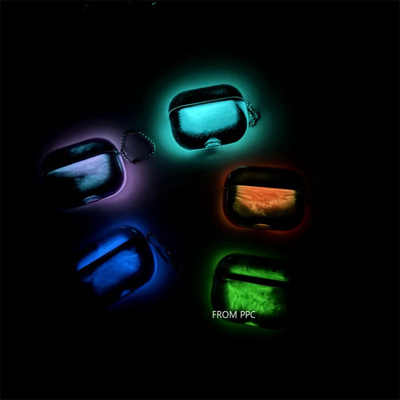 The Glow Pod — Luminous Quicksand AirPods Case That Moves With You ✨