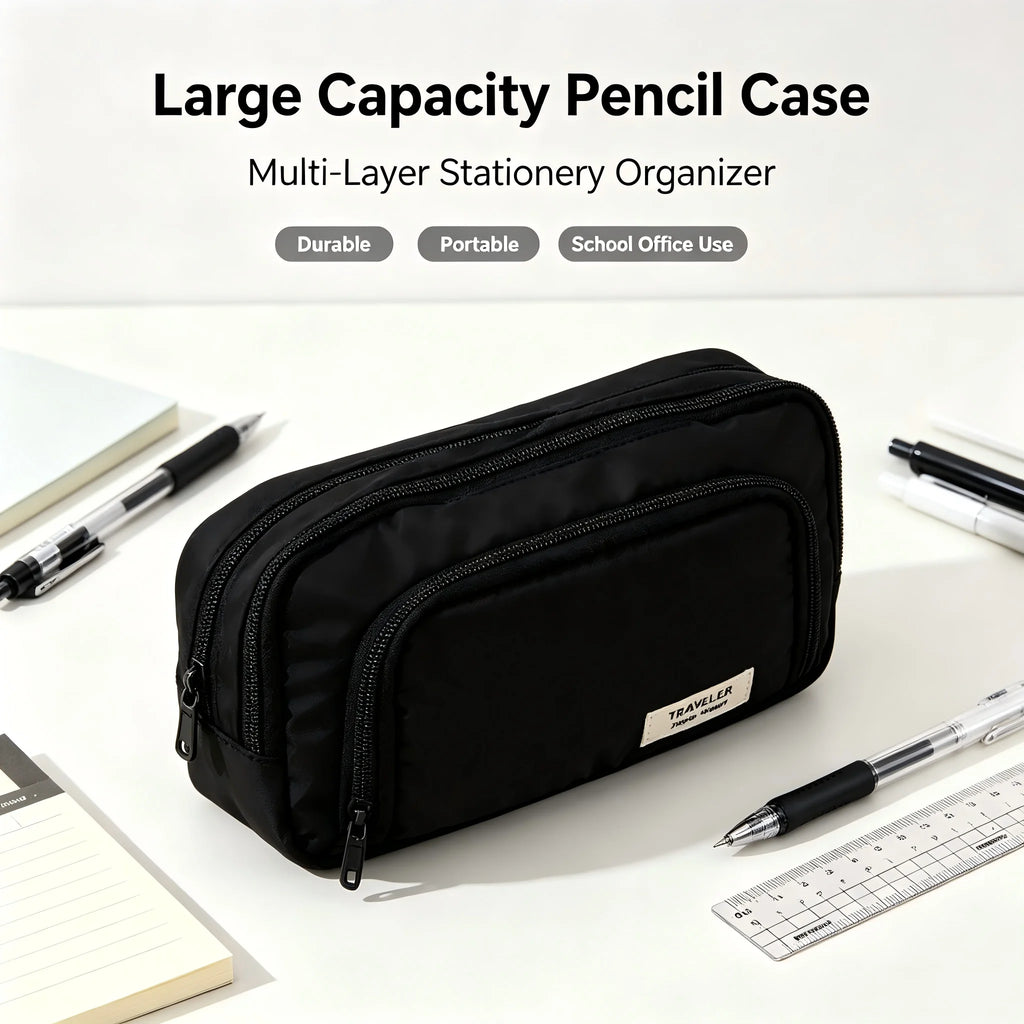 The Pencil Palace — Large-Capacity Multi-Layer Pencil Case for the Organised Slay 🖨️💜