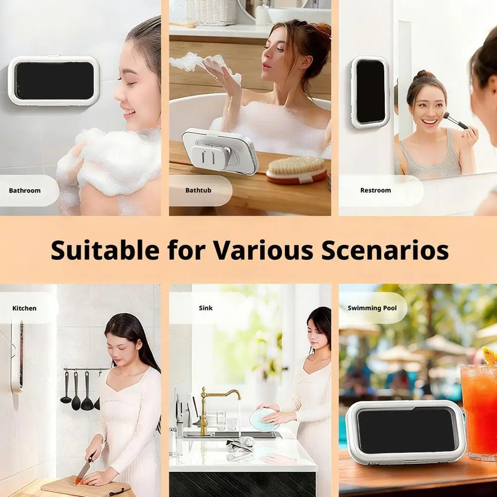 The Shower Slay — 480° Waterproof Phone Holder for Shower, Bath & Kitchen 🚿📱