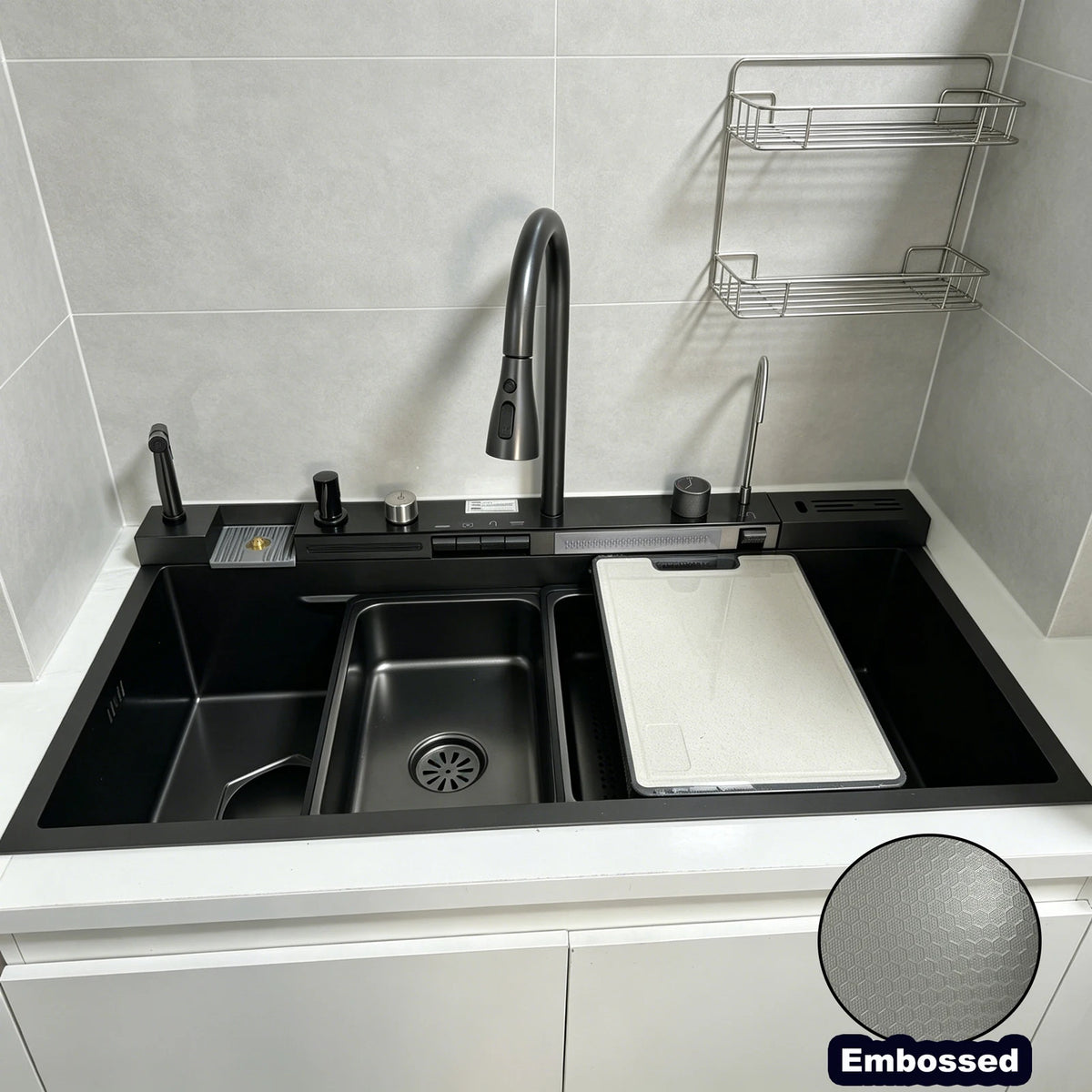 The Grandeur Waterfall Sink — Modern Luxury. Effortless Function. A Kitchen Centrepiece.