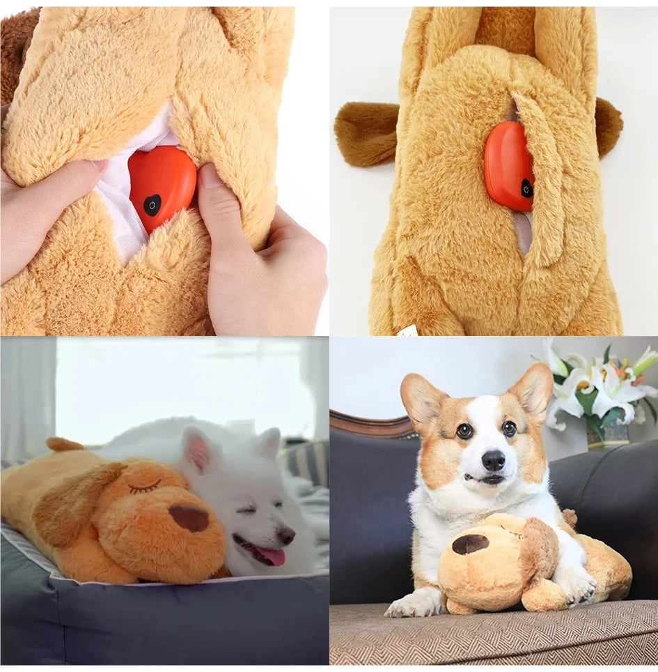 The Heartbeat Buddy — Anxiety Relief Plush Toy for Dogs & Cats 💞