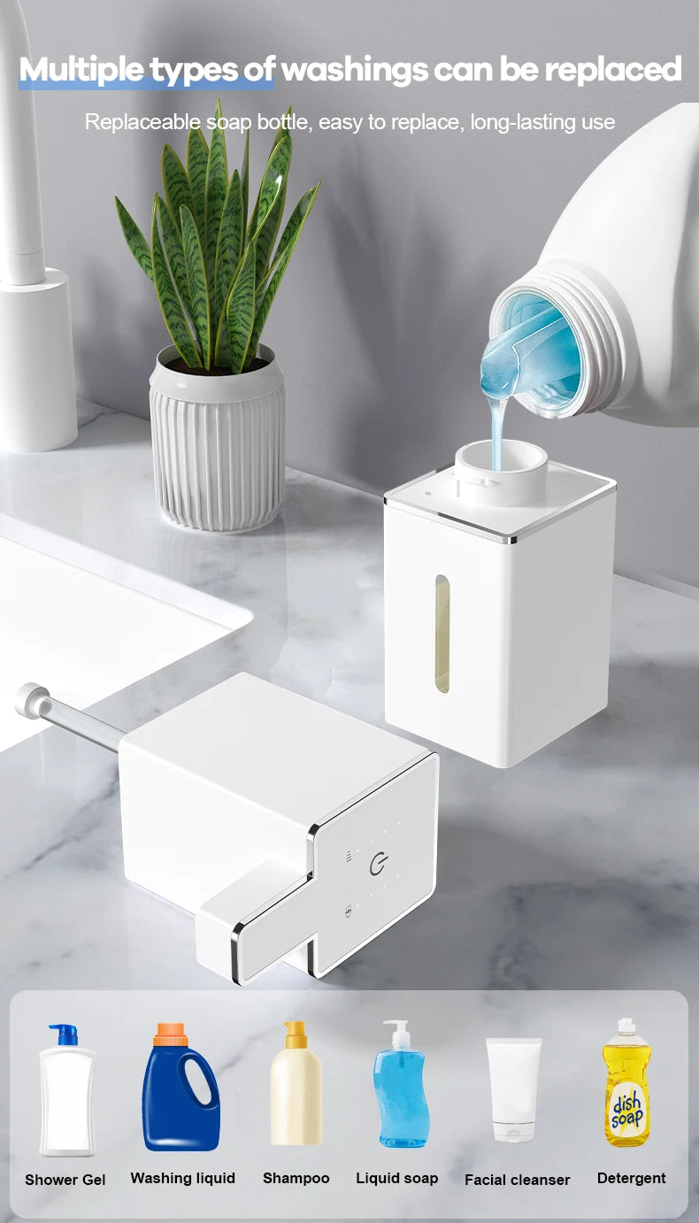 The Clean Queen — Touchless Sensor Soap Dispenser for a Hands-Free Slay 👑🧴